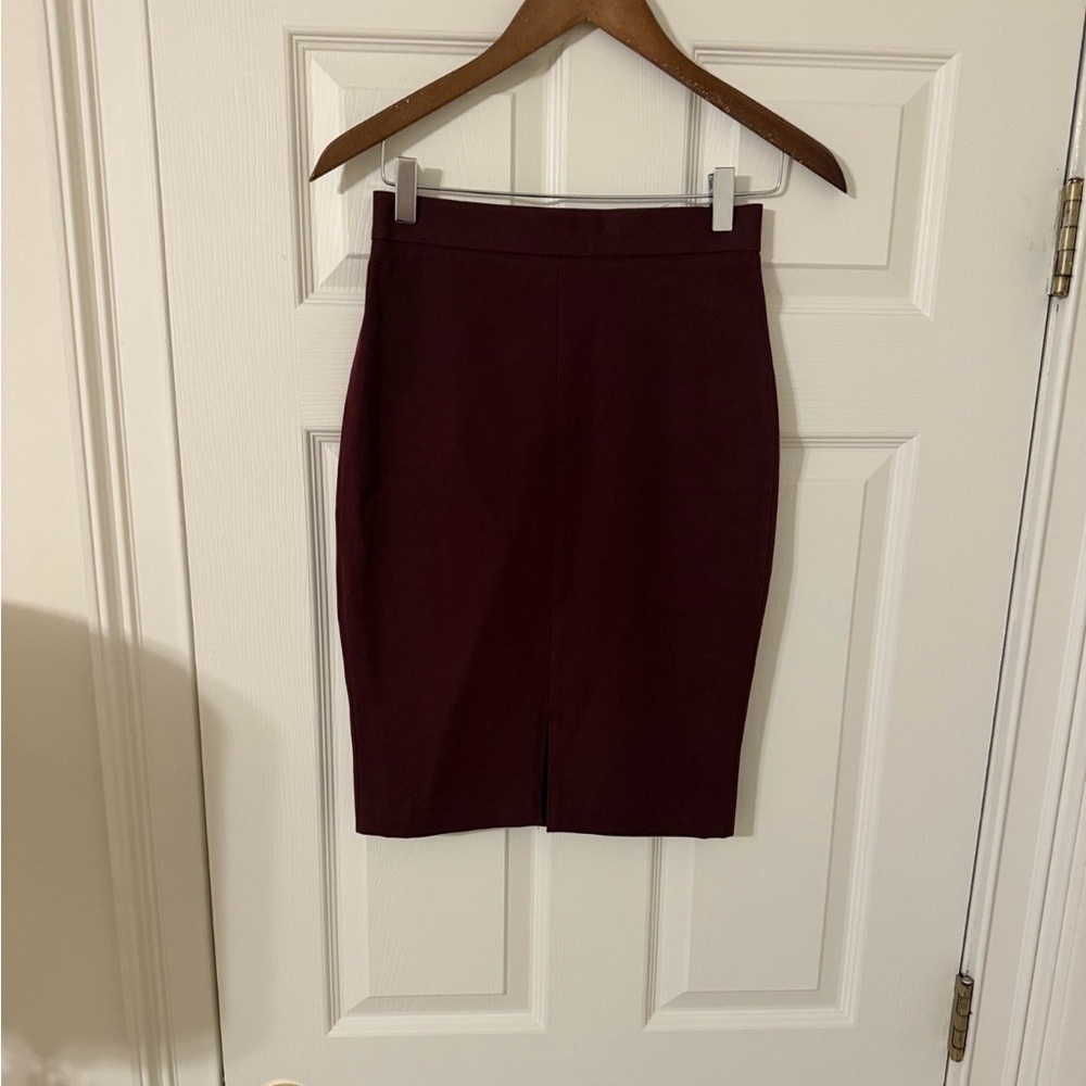 Banana Republic Deep Red Pencil Skirt